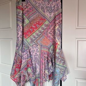 American Living Multicolor Handkerchief Style Skirt